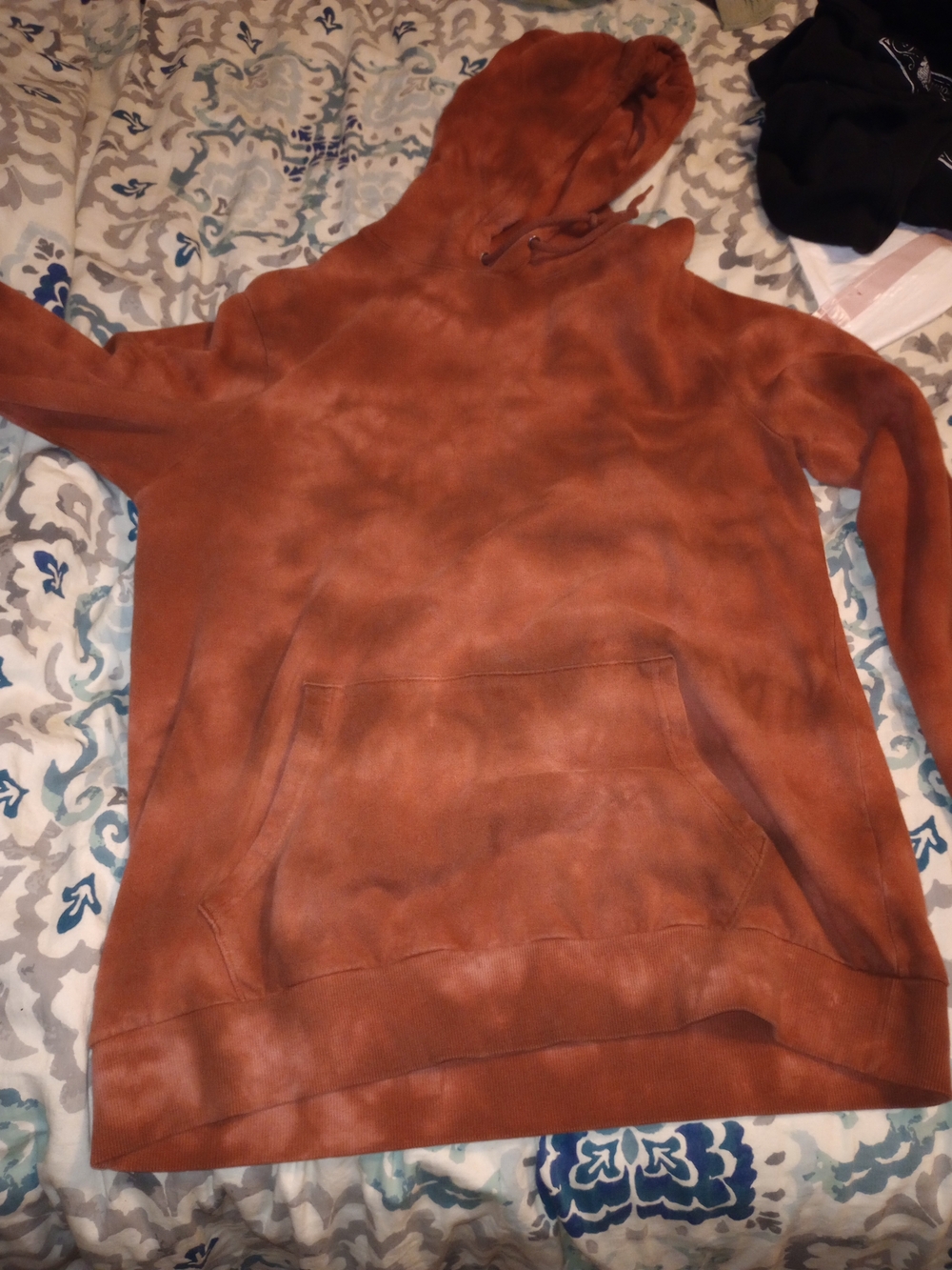 Old Navy Rust Orange Hooded Pullover Sweatshirt